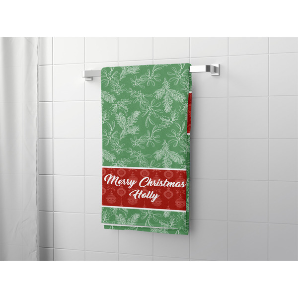 Christmas Holly Bath Towel - LIFESTYLE