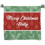 Christmas Holly Bath Towel (Personalized)