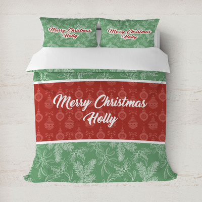 Christmas Holly Duvet Cover (Personalized)