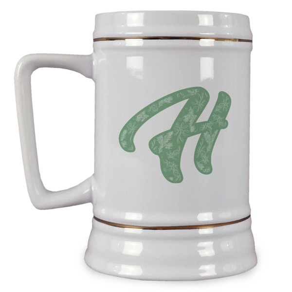 Custom Christmas Holly Beer Stein (Personalized)