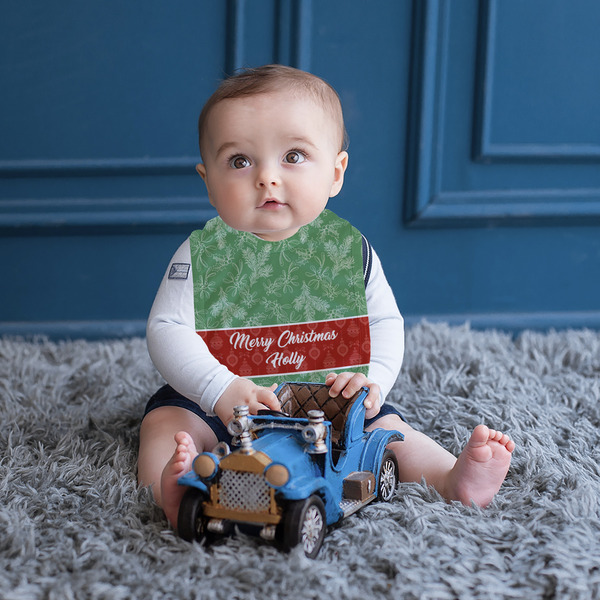 Christmas Holly Bib Lifestyle Boy