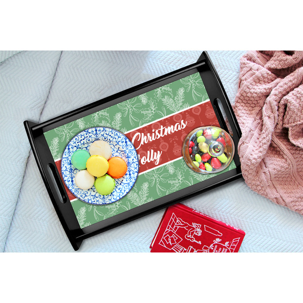 Christmas Holly Black Tray - Lifestyle (UPDATED)