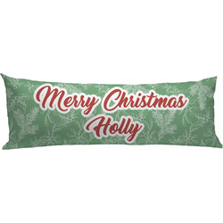 Christmas Holly Body Pillow Case (Personalized)