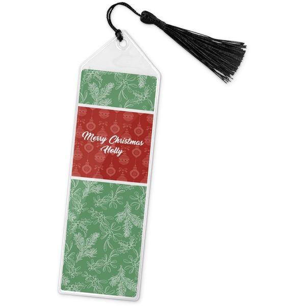 Custom Christmas Holly Book Mark w/Tassel (Personalized)