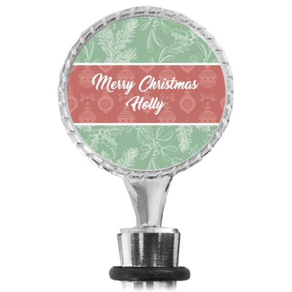 Christmas Holly Bottle Stopper Main View