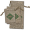 Christmas Holly Burlap Gift Bags - (PARENT MAIN) All Three