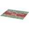 Christmas Holly Burlap Placemat (Angle View)
