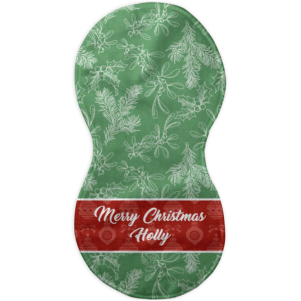 Christmas Holly Burp Peanut Shaped Flat