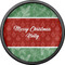 Christmas Holly Cabinet Knob - Black - Front