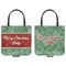 Christmas Holly Canvas Tote - Front and Back