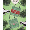 Christmas Holly Canvas Tote Lifestyle Front and Back- 13x13