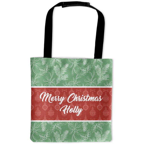 Custom Christmas Holly Auto Back Seat Organizer Bag (Personalized)