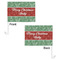 Christmas Holly Car Flag - 11" x 8" - Front & Back View