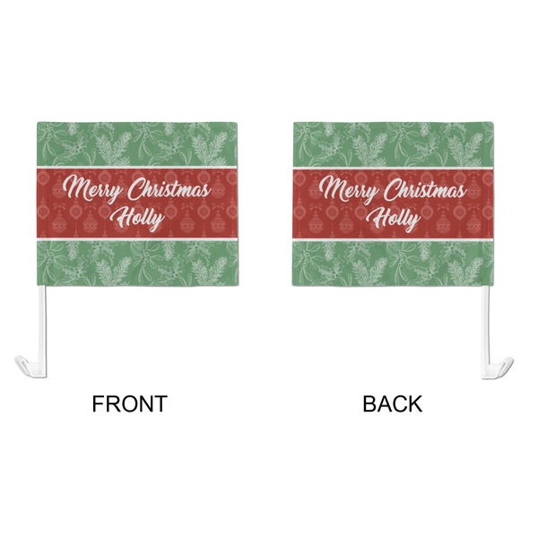 Christmas Holly Car Flag - Large - APPROVAL