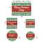 Christmas Holly Car Magnets - SIZE CHART