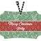 Christmas Holly Rear View Mirror Ornament (Personalized)