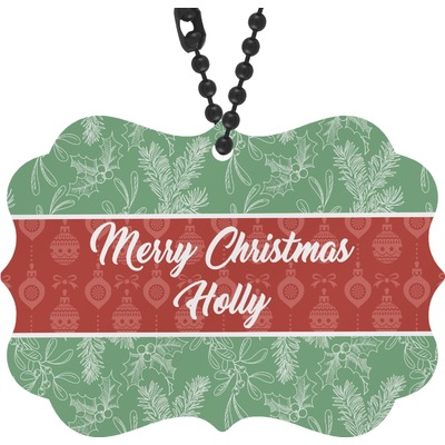 Christmas Holly Rear View Mirror Decor (Personalized)