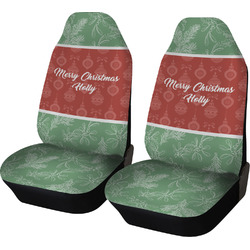 Christmas Holly Car Seat Covers (Set of Two) (Personalized)