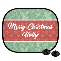 Christmas Holly Car Side Window Sun Shade (Personalized)