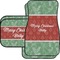 Christmas Holly Car Floor Mats Set - 2 Front & 2 Back (Personalized)
