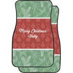 Christmas Holly Car Floor Mats (Personalized)