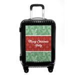 Christmas Holly Carry On Hard Shell Suitcase (Personalized)