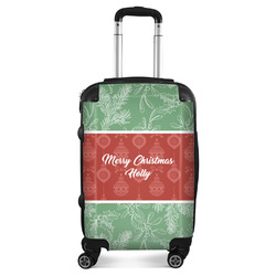 Christmas Holly Suitcase - 20" Carry On (Personalized)