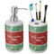 Christmas Holly Ceramic Bathroom Accessories Set (Personalized)