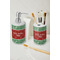 Christmas Holly Ceramic Bathroom Accessories - LIFESTYLE (toothbrush holder & soap dispenser)