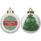 Christmas Holly Ceramic Christmas Ornament - X-Mas Tree (APPROVAL)