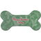 Christmas Holly Ceramic Dog Ornament - Front w/ Name or Text