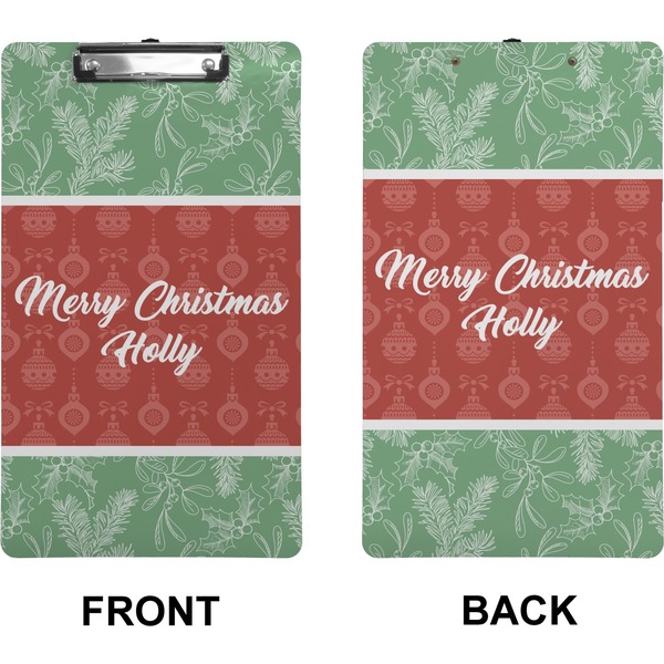 Christmas Holly Clipboard (Legal) (Front + Back)