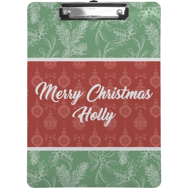 Custom Christmas Holly Clipboard (Personalized)