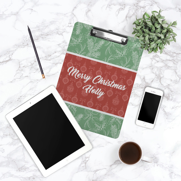 Christmas Holly Clipboard - Lifestyle Photo