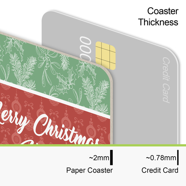 Christmas Holly Coaster Thickness