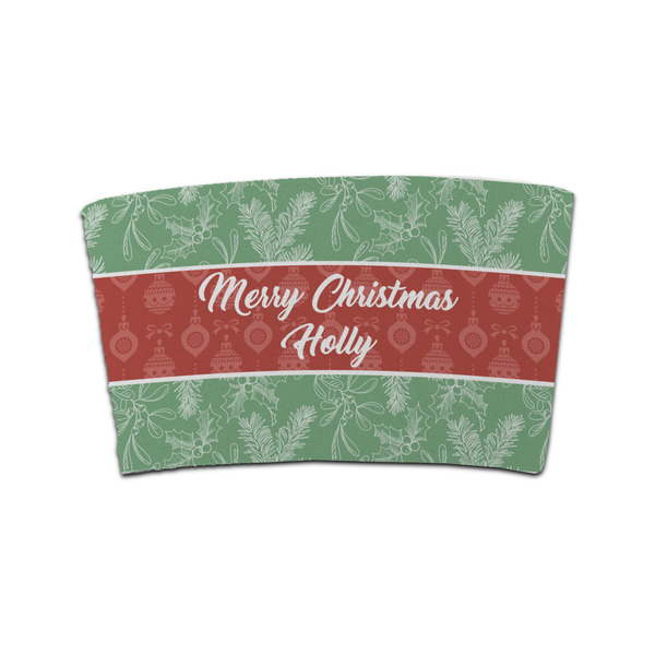 Custom Christmas Holly Coffee Cup Sleeve (Personalized)