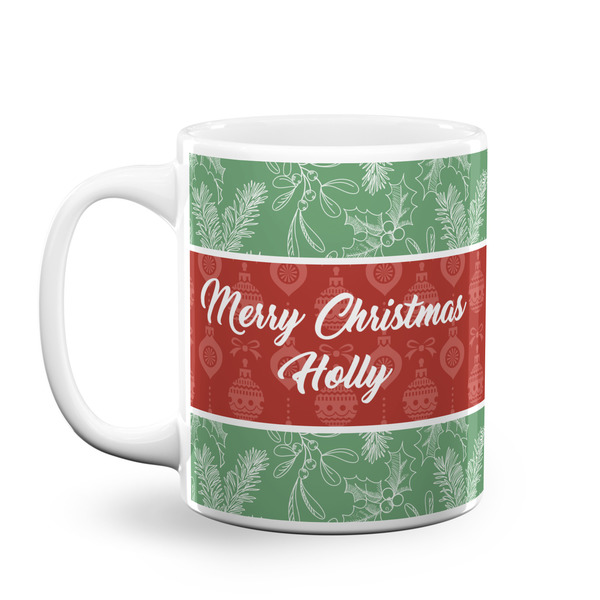 Custom Christmas Holly Coffee Mug (Personalized)