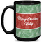 Christmas Holly 15 Oz Coffee Mug - Black (Personalized)