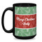 Christmas Holly Coffee Mug - 15 oz - Black