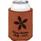 Christmas Holly Leatherette Can Sleeve - Single Sided (Personalized)