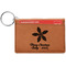 Christmas Holly Leatherette Keychain ID Holder (Personalized)