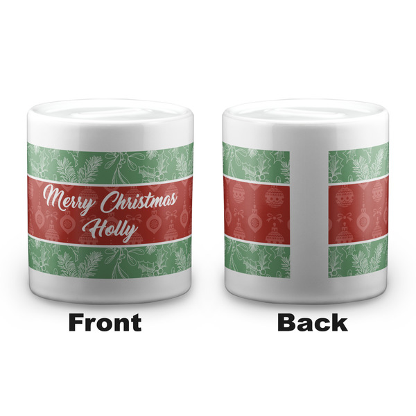 Christmas Holly Coin Bank - Apvl