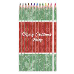 Christmas Holly Colored Pencils (Personalized)