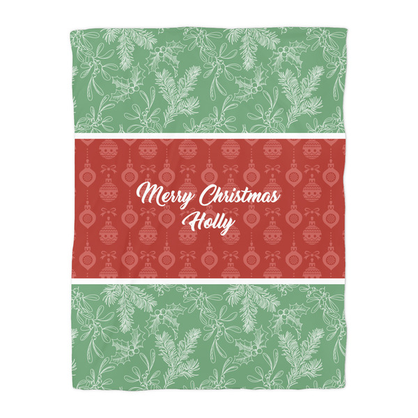 Christmas Holly Comforter - Twin - Front