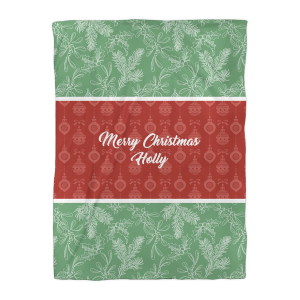 Christmas Holly Comforter - Twin XL - Front