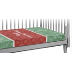 Christmas Holly Crib Fitted Sheet (Personalized)