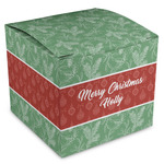 Christmas Holly Cube Favor Gift Boxes (Personalized)