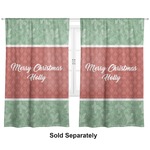 Christmas Holly Curtain Panel - Custom Size (Personalized)
