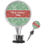 Christmas Holly Wine Bottle Stopper (Personalized)