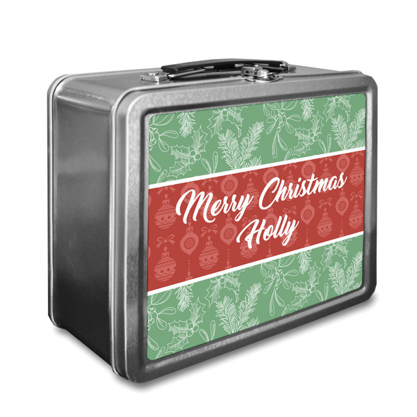 Custom Christmas Holly Lunch Box (Personalized)